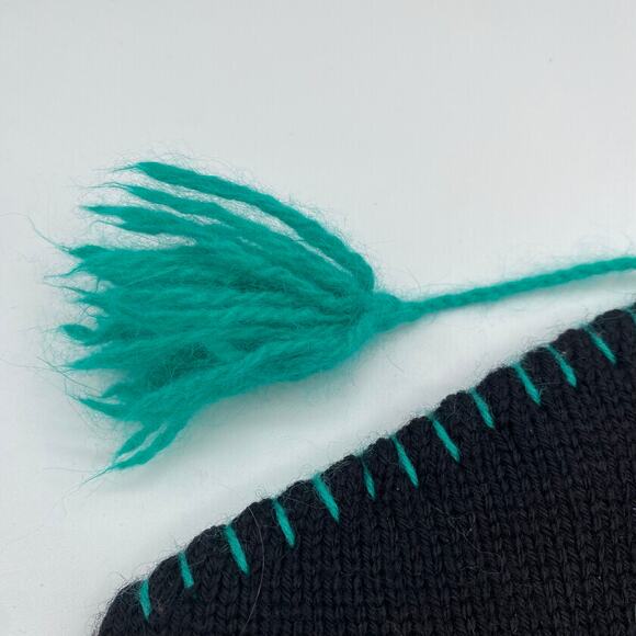 Vintage Wool Handknit Ski Nordic Fair Isle Hat Beanie Torque Snow Winter - Picture 2 of 7